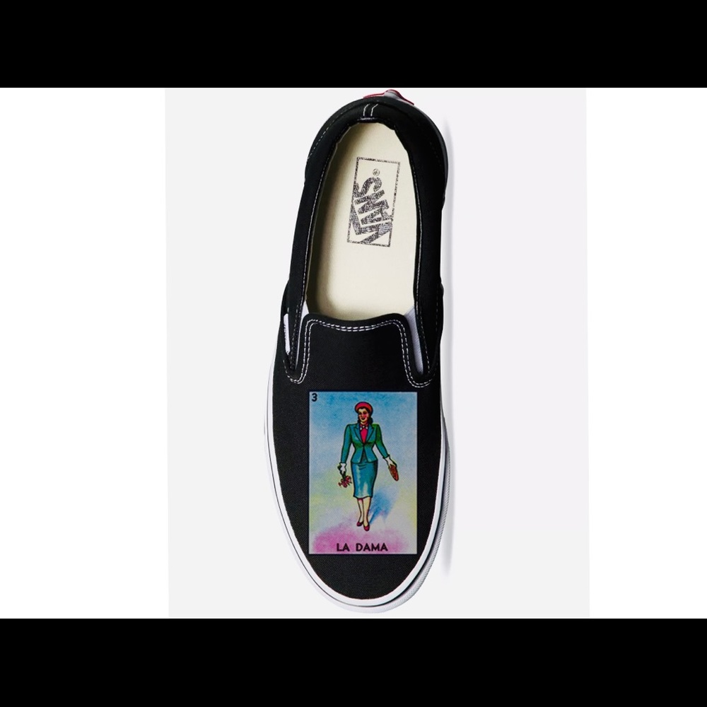 Customized Unisex Loteria Slip-On Vans